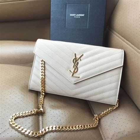 ysl bags white|yves saint laurent white bag.